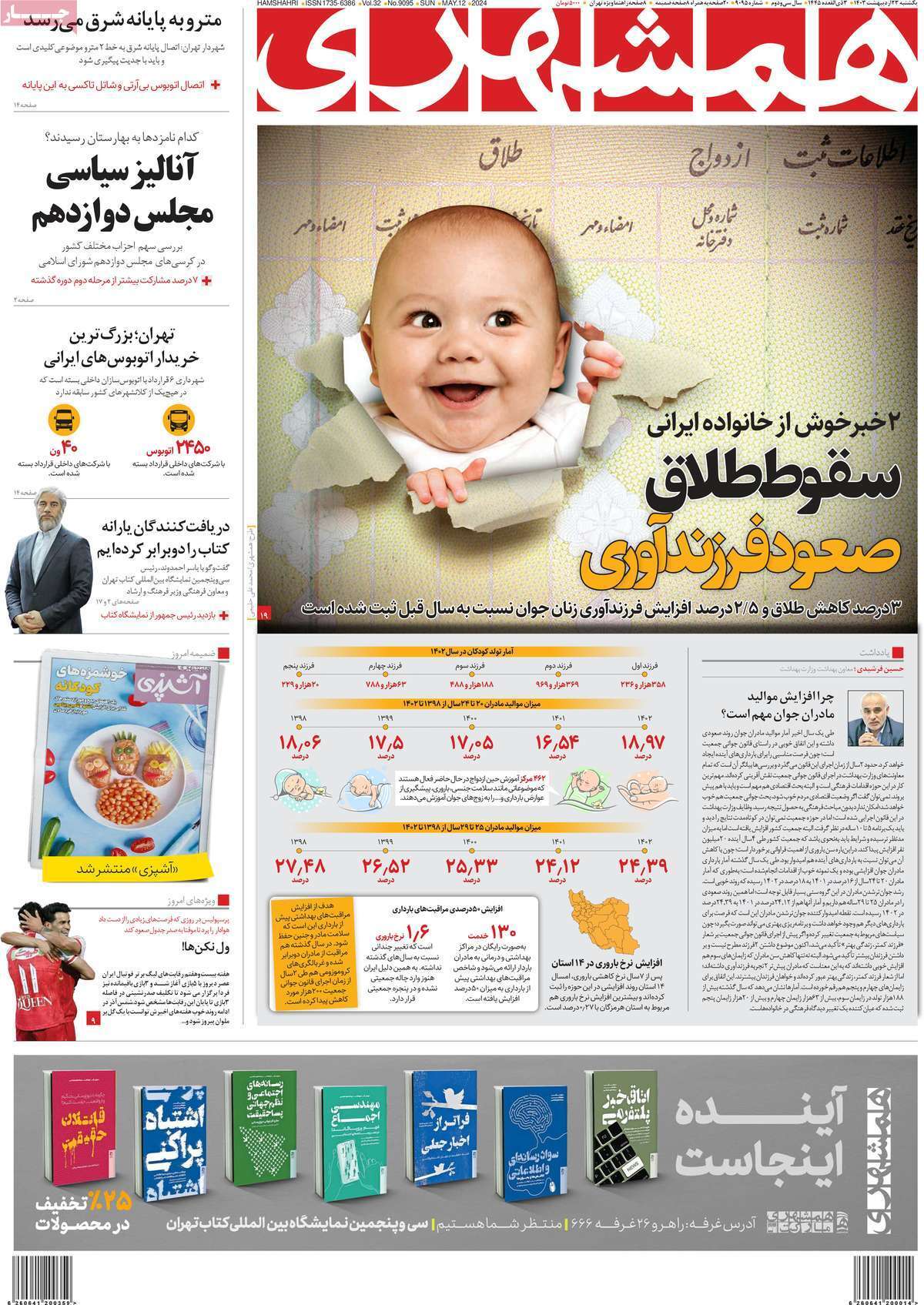 روزنامه همشهری روزنامه همشهری