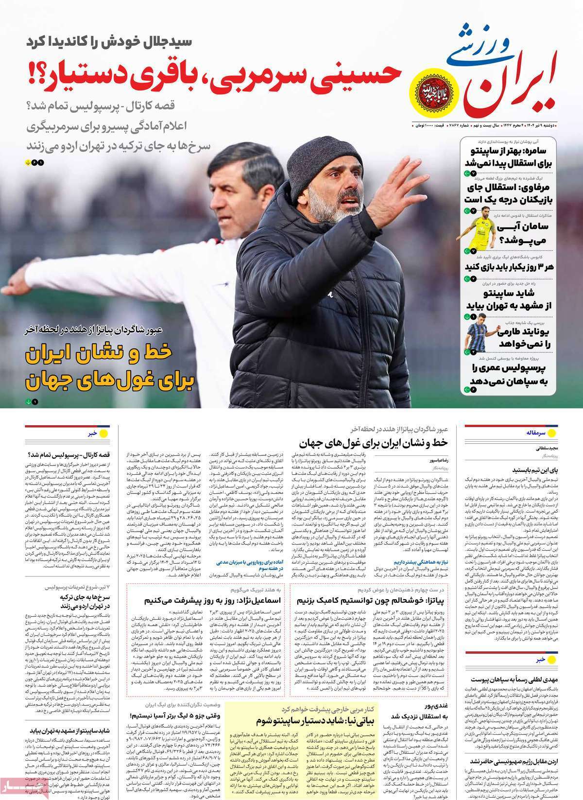 روزنامه ایران ورزشی