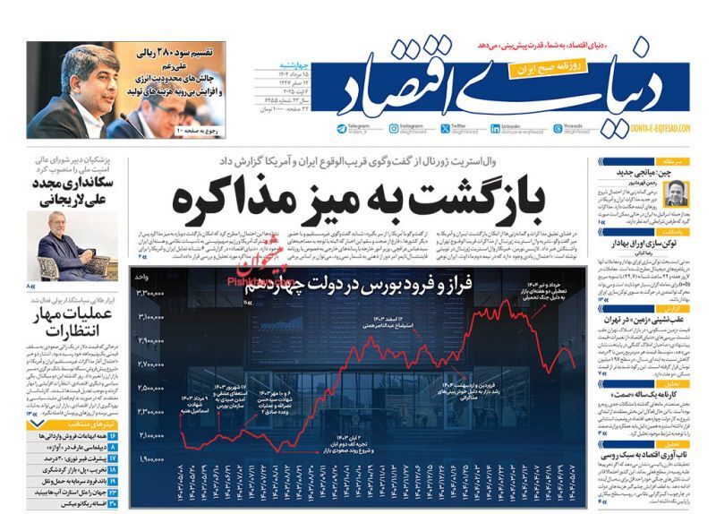 دنیای اقتصاد دنیای اقتصاد