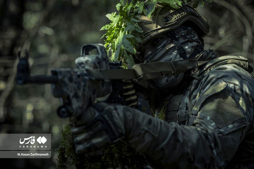 تصاویر: تمرین تخصصی رزم در جنگل توسط یگان ویژه فاتحین