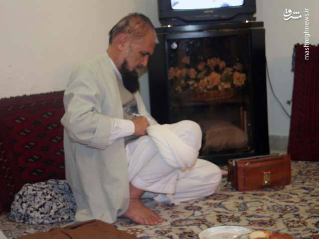  آیت الله حائری شیرازی در منزل شخصی در شیراز