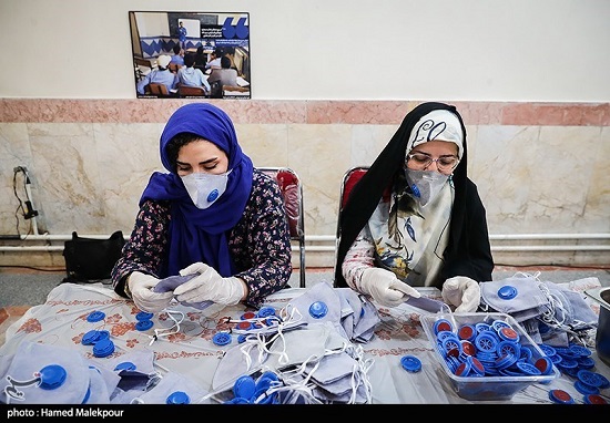 تولید ماسک در سفارت سابق آمریکا در ایران