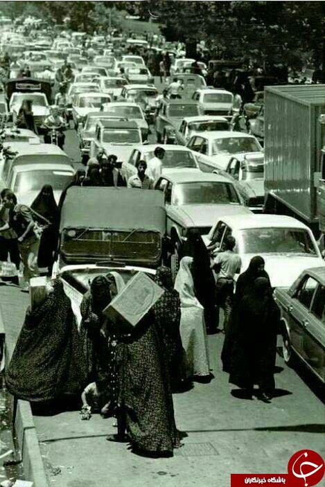 عکس/ ترافیک شهر طهران در دهه 50