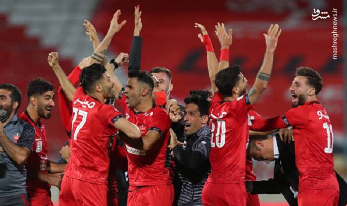 جشن و پایکوبی پرسپولیسیها پس از دربی +عکس