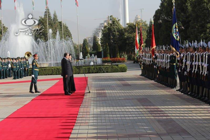 دیدار رسمی روسای جمهور ایران و تاجیکستان در «دوشنبه» +عکس