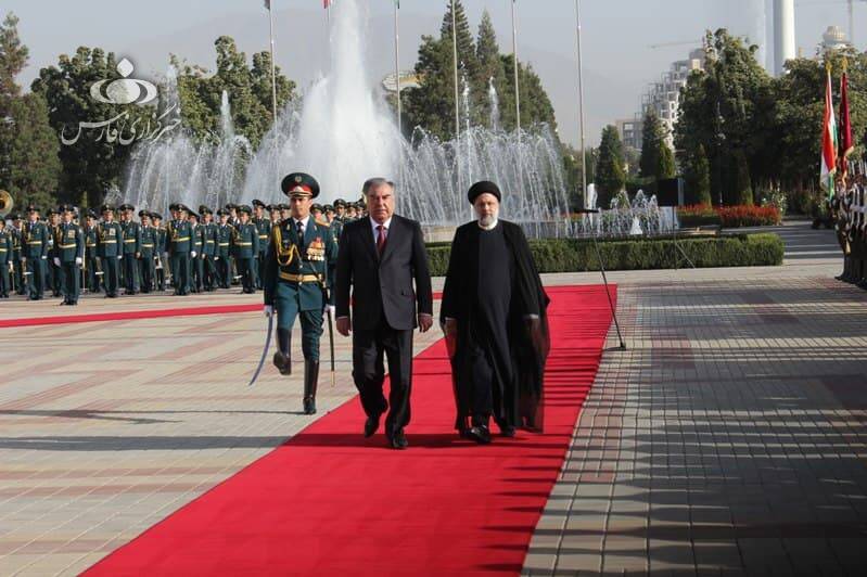 دیدار رسمی روسای جمهور ایران و تاجیکستان در «دوشنبه» +عکس