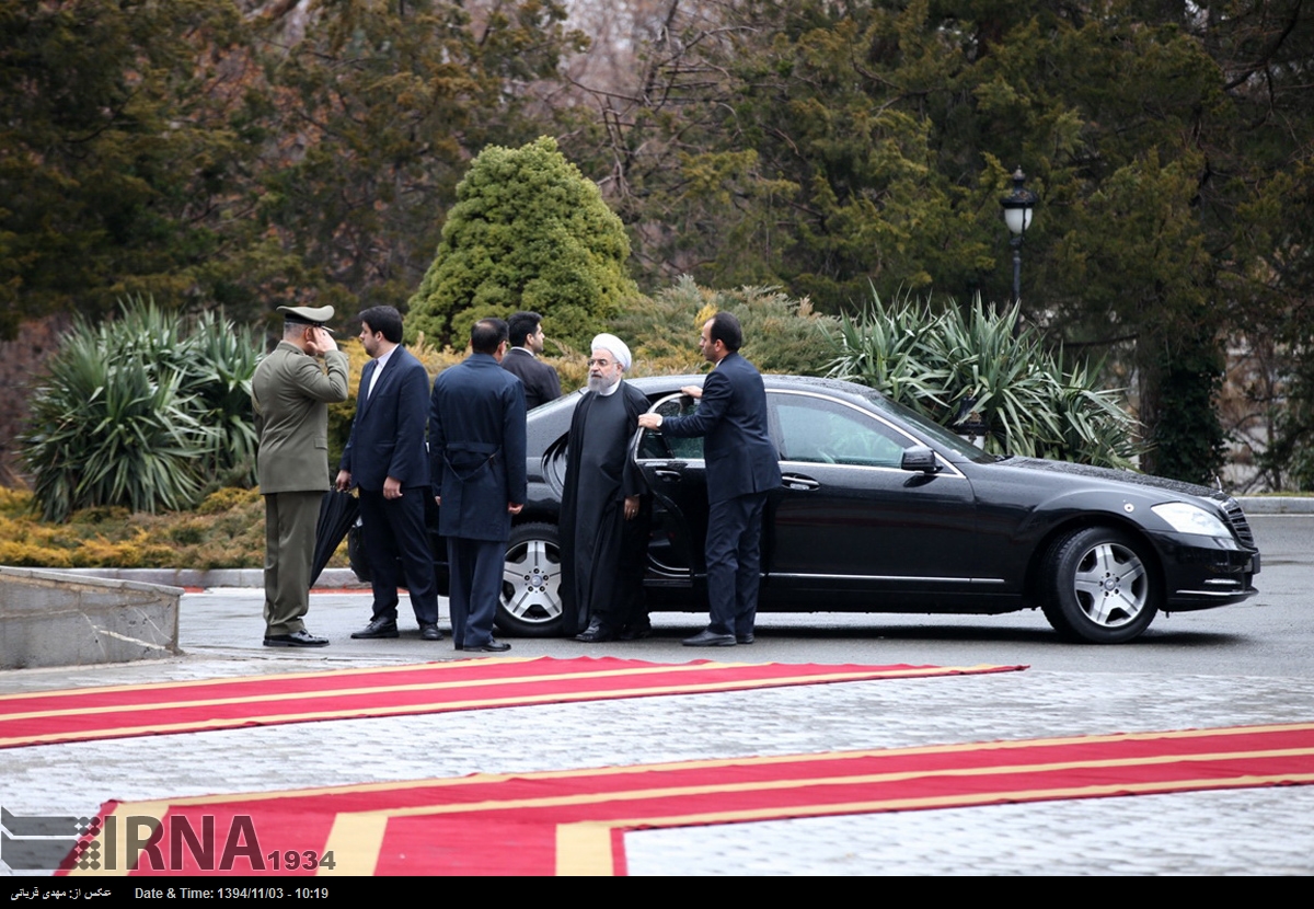 گزارش تصویری: مراسم استقبال از رییس جمهور چین در سعدآباد