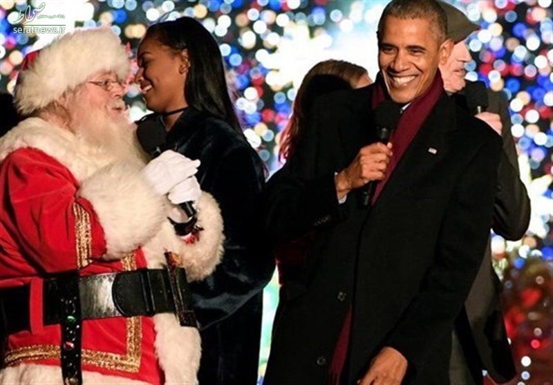 عکس/آخرین کریسمس اوباما در کاخ سفید
