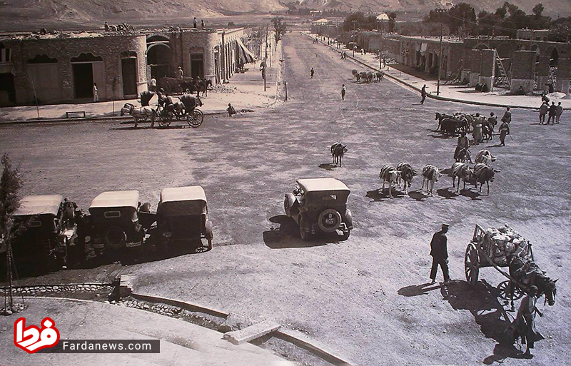  چهارراه زند در شیراز قدیم