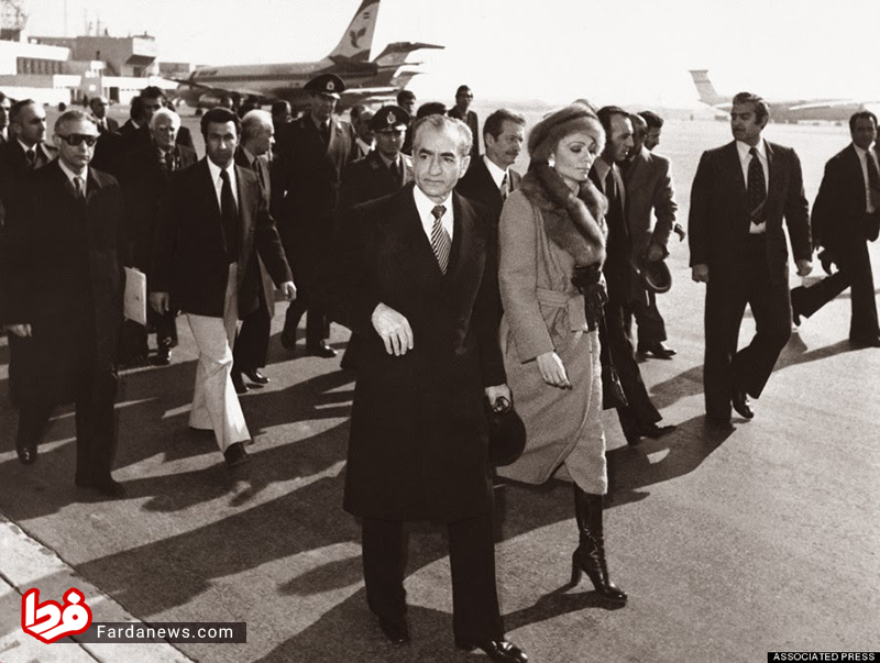  محمدرضا پهلوی و فرح دیبا لحظاتی قبل از فرار
