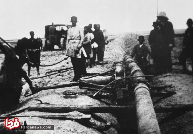 احداث نخستین خط لوله نفت ایران در سال ۱۲۹۵