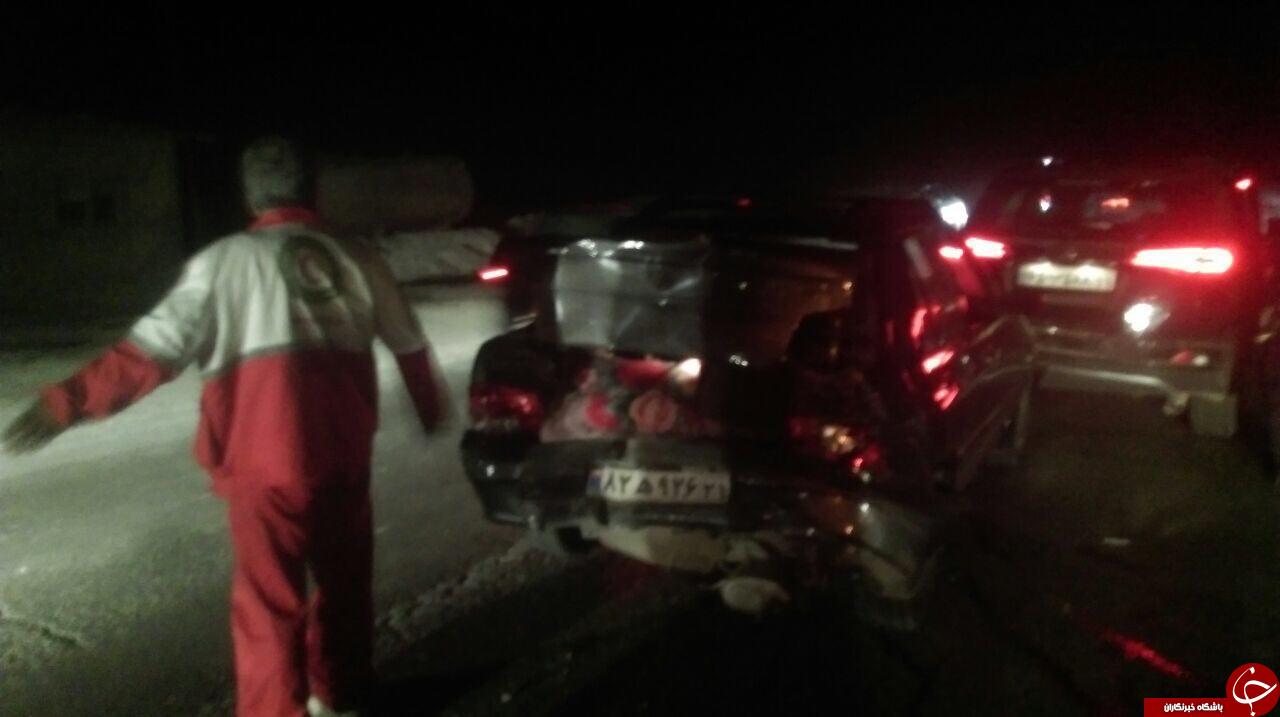 وقوع 3 حادثه جاده ای در مازندران + تصاویر