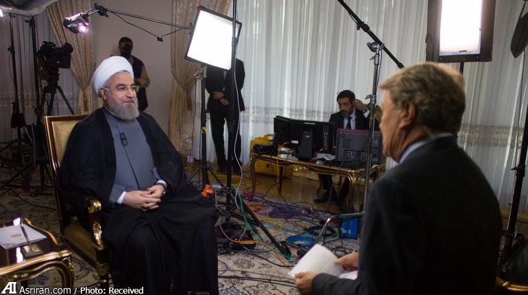 مصاحبه روحانی با شبکه آمریکایی (عکس)
