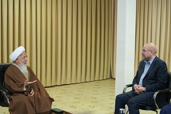 «محمدباقر قالیباف» با آیت الله جوادی آملی دیدار کرد