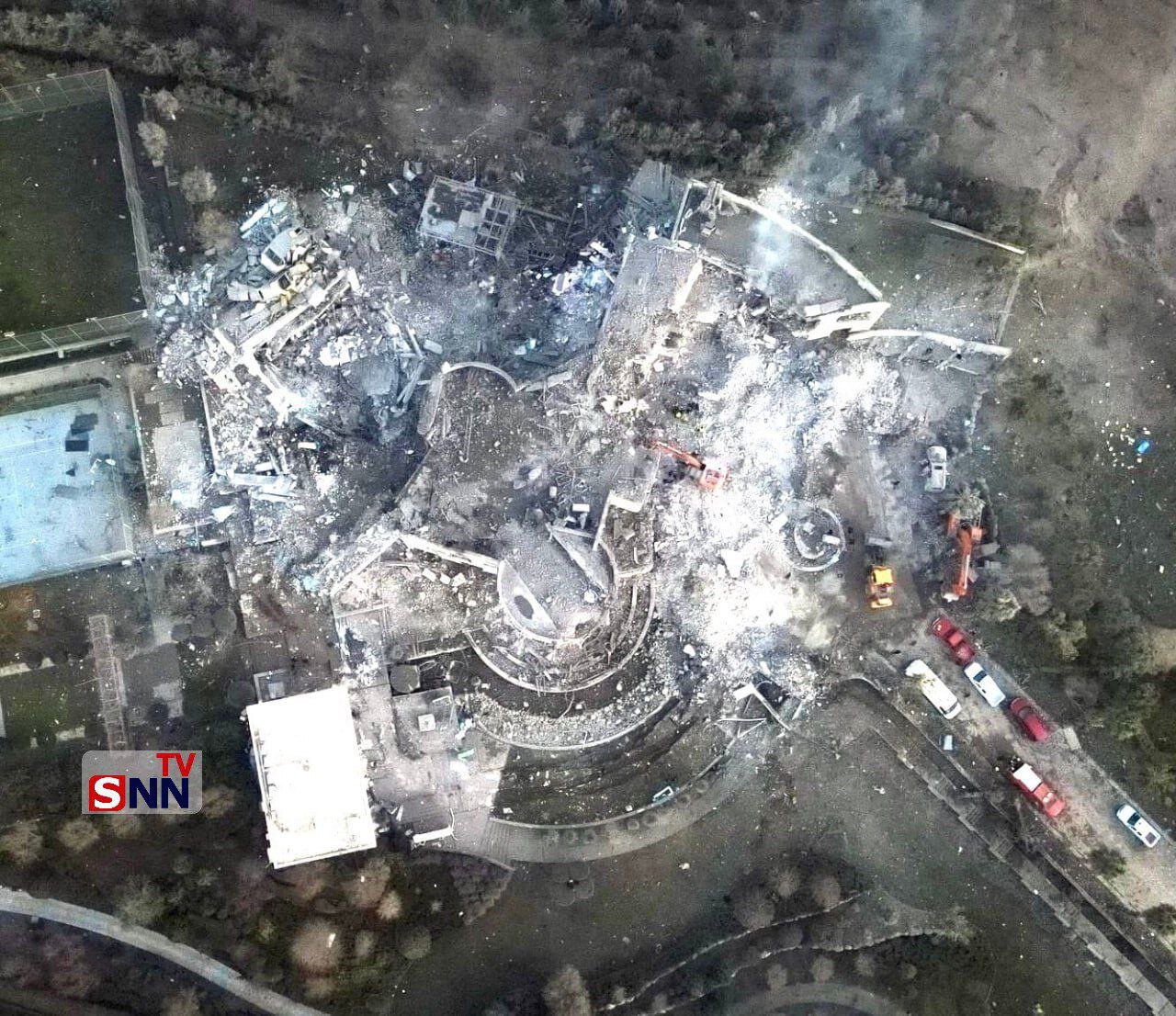 عکس دیده نشده از حمله موشکی سپاه به مقر موساد