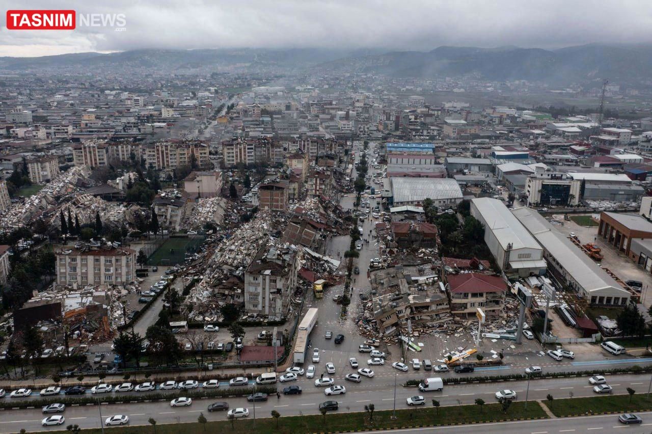 تصاویر هوایی از خسارت باورنکردنی زلزله ترکیه