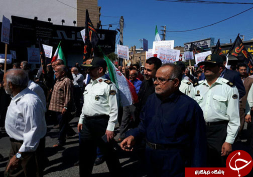 تظاهرات ضد امریکایی نمازگزاران مازندران در اعتراض به سخنان ضد ایرانی ترامپ +تصاویر