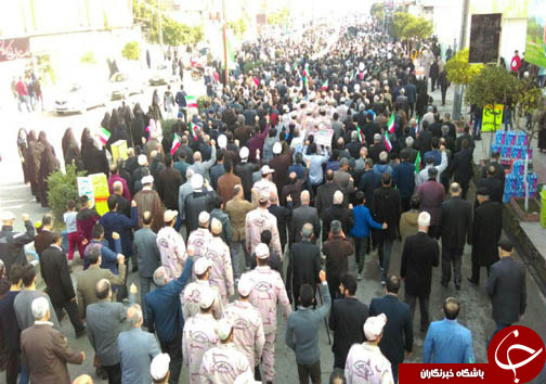 آغاز حماسه همدلی و اقتدار ملی مردم طبرستان در راهپیمایی ۲۲ بهمن ۹۶ +تصاویر
