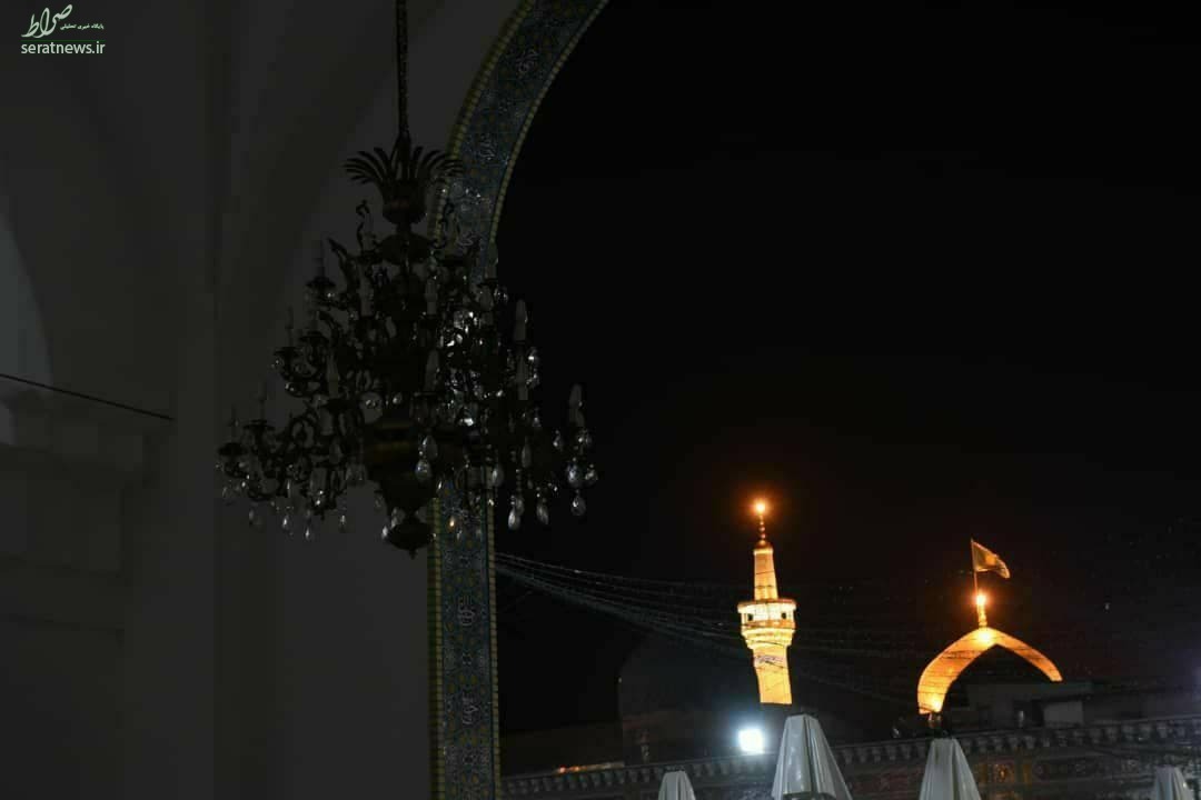 عکس/ روشناییهای غیرضروری در حرم امام رضا (ع) خاموش شد حرم امام رضا