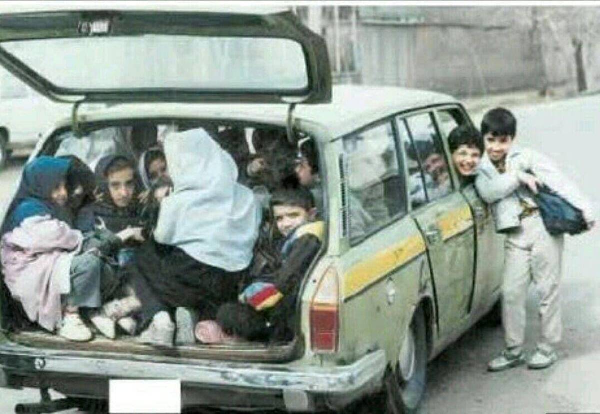 سرویس مدرسه دهه شصتی ها+عکس