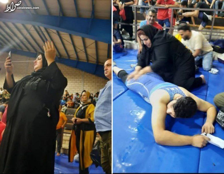 عکس / عشق مادر به پسر کشتی گیرش عکس / عشق مادر به پسر کشتی گیرش