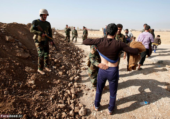 تصاویر/ فرار از دست داعش با ویلچر
