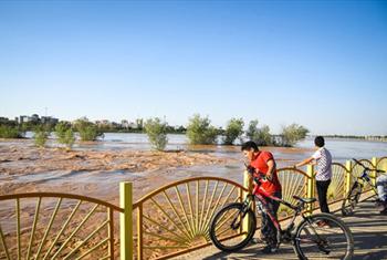 بالاآمدن آب رودخانه در کارون 