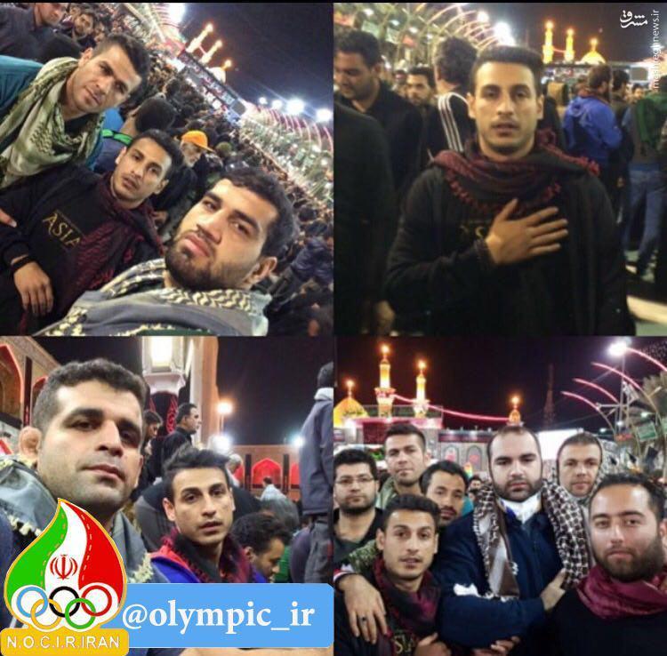 عکس/ المپیکی های ایران در کربلا
