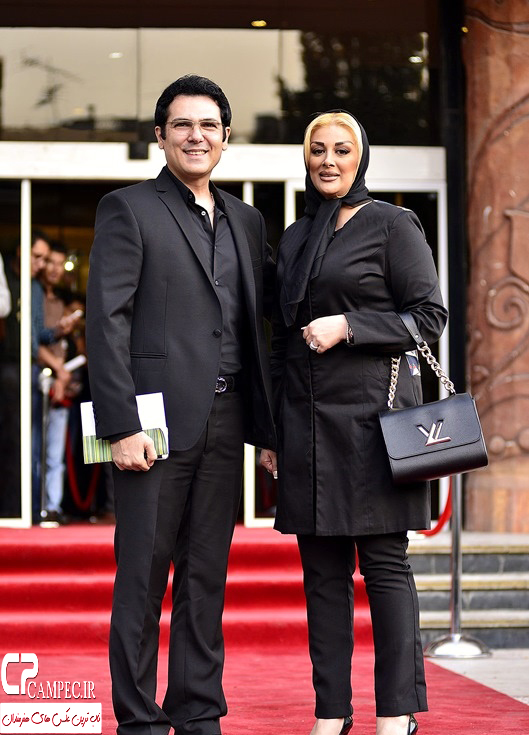 کورش تهامی و همسرش در جشن حافظ سال94
