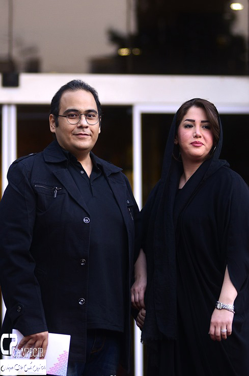 رضا داود نژاد و همسرش غزل بدیعی در جشن حافظ سال94