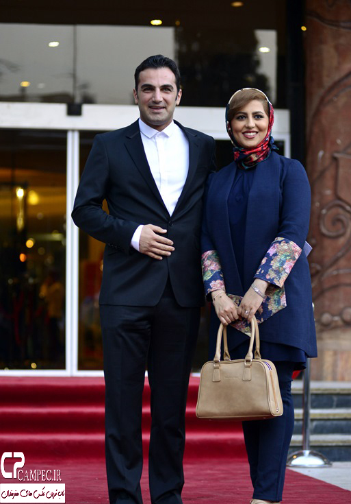 کورش سلیمانی و همسرش در پانزدهمین جشن حافظ