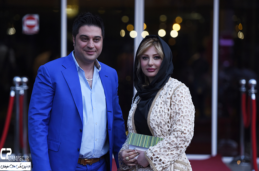 نیوشا ضیغمی و همسرش آرش پولاد خان در پانزدهمین جشن حافظ
