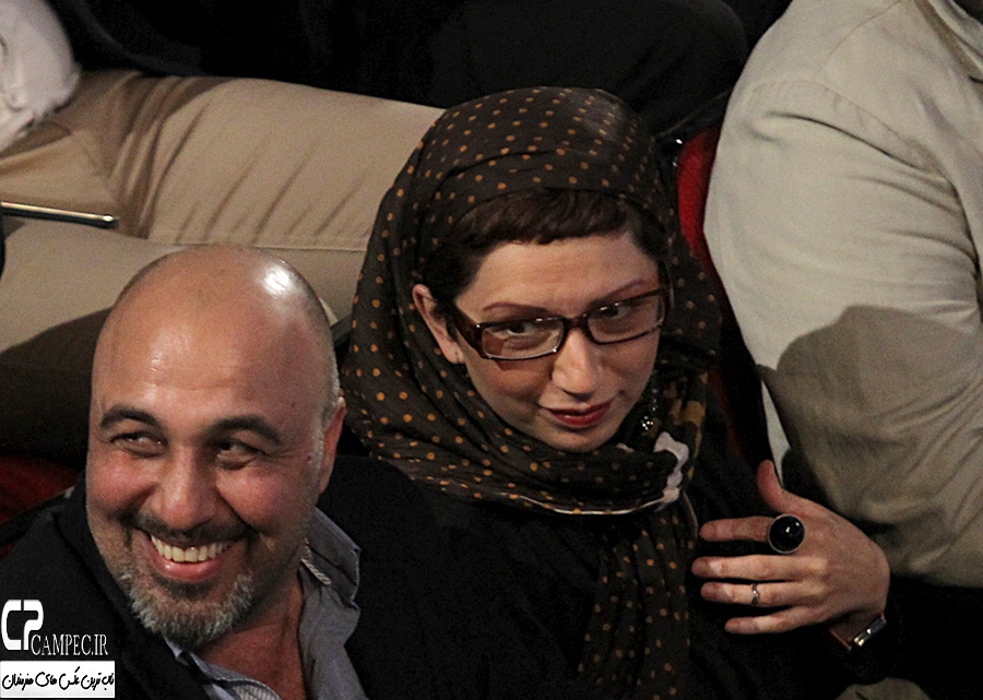 رضا عطاران و همسرش در جشن دنیای تصویر سال 94